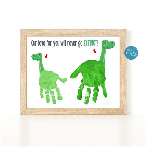 Who Doesnt Love Dinosaurs This Handprint Template Is An Adorable