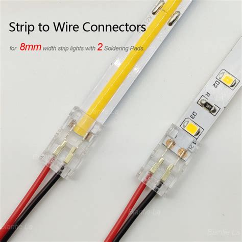 6 Pin 12mm Rgb Cct Connectors For Rgbw Led Strips To Wire Connection