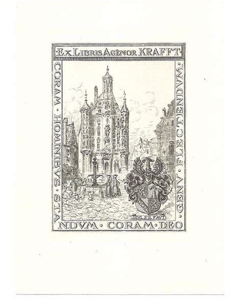 Ex Libris héraldique ancien gravure Agénor Krafft Kaufen auf Ricardo