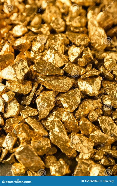 Many Gold Nuggets As Background Stock Image Image Of Luxury Gold