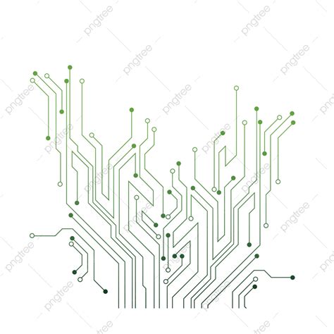 Texture Abstract Style Circuit Green Gradient Technology Style Technology Circuit Green Png