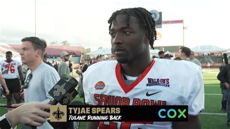 Tulane Rb Tyjae Spears Interview Senior Bowl