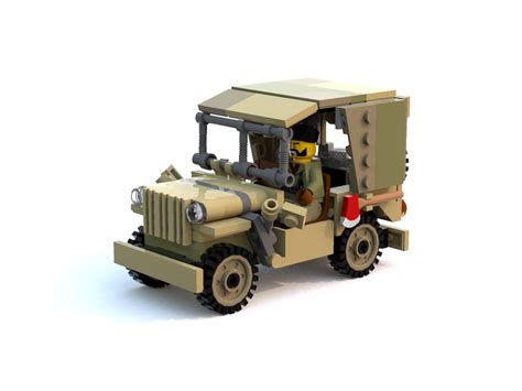 Lego Moc Willys Jeep With Detachable Roof By Bamsham363 Rebrickable