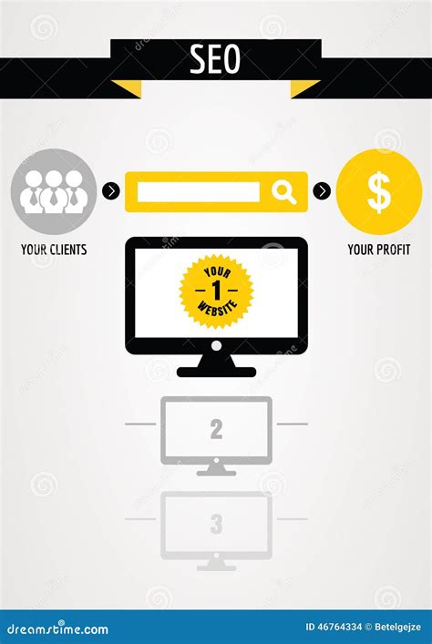 Concepto De Dise O Abstracto Del Proceso Del Seo Ilustraci N Del Vector