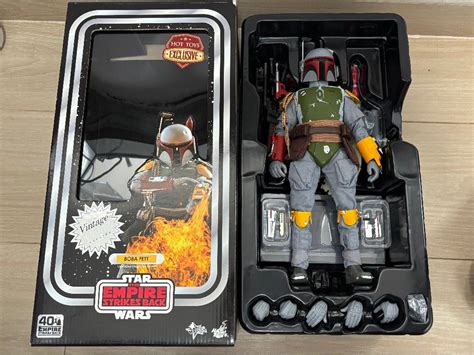 二手新淨齊件有盒 Hottoys hot toys Star Wars 星球大戰 mms Boba Fett Vintage Color 興趣及遊戲 玩具 遊戲類