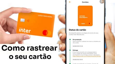 Como Rastrear O Cart O Do Banco Inter Youtube