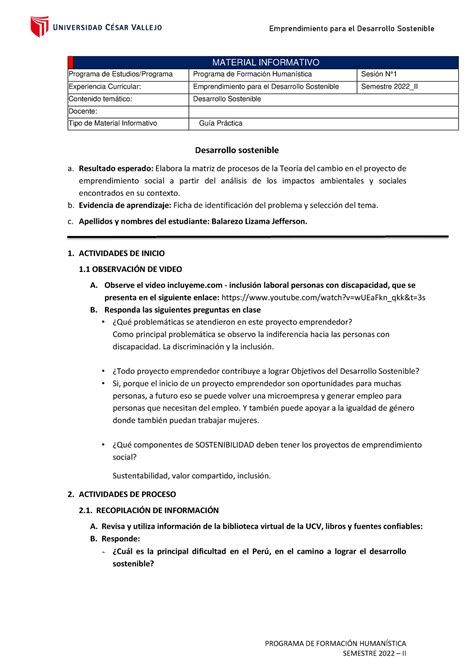 Guía práctica N 01 guía de desarrollo sostenible elección de