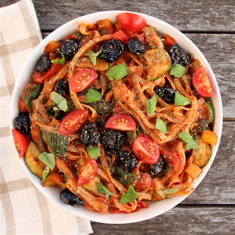 Mediterranean Vegetable Pasta Recipe Tringart