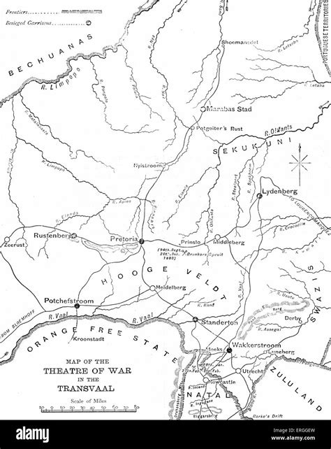 The First Anglo-Boer War (1880–1881): Map of the theatre of war in the ...