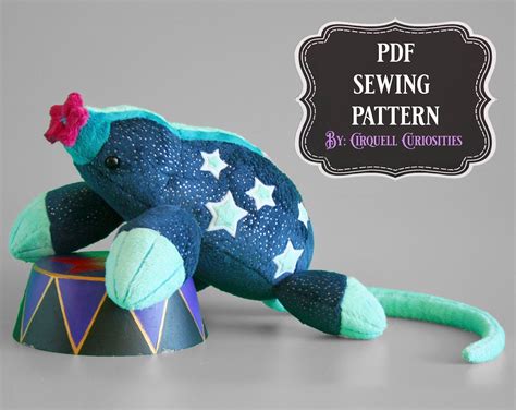 Star Nosed Mole Stuffed Animal Pattern PDF Plushie Sewing Pattern Fantasy Animal Sewing Tutorial ...