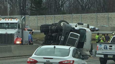 Photos Tractor Trailer In Pa Turnpike Rollover Crash