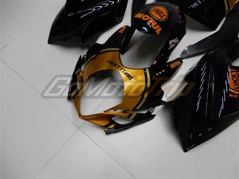 Best 2007 2008 Suzuki GSX R1000 Orange Gold Lucky Strike Fairing