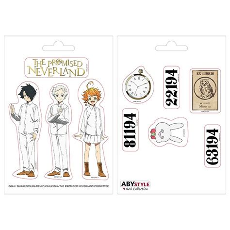 Samolepky The Promised Neverland Orphans 2ks Tipy na originální dárky