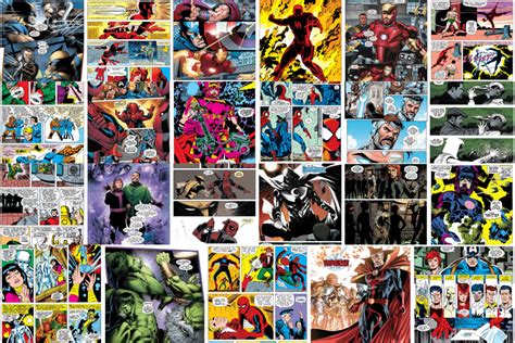 Marvel Comic Poster Wall Collage – Drapster