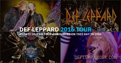 Def Leppard News 8 Years Ago DEF LEPPARD Announce Summer Tour 2016