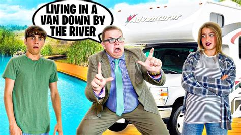 Living In A Van Down By The River Chris Farley Reenactment Funny 🚐