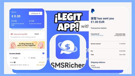 NUEVA APP PARA GANAR DINERO EN AUTOMÁTICO SMS RICHER 0 30 EUR AL