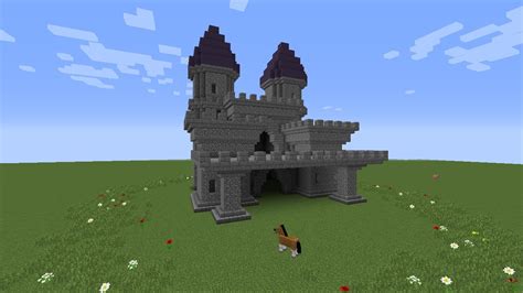 Como Construir Um Pequeno Castelo No Minecraft Youtube