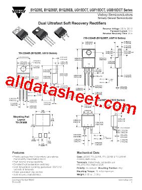 Byq E Datasheet Pdf Vishay Siliconix