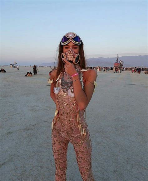 Woman Burning Man Festival