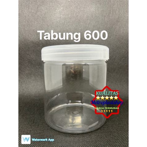 Jual Toples Tabung Ml Toples Silinder Plastik Ml Toples Kue