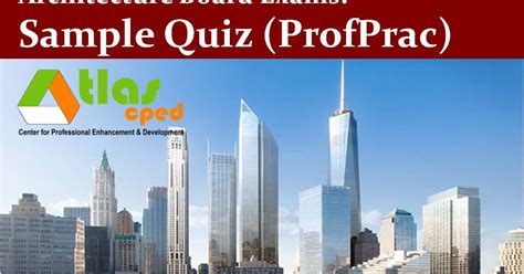 Architecture Sample Quiz Professional Practice Atlas Cdc Review