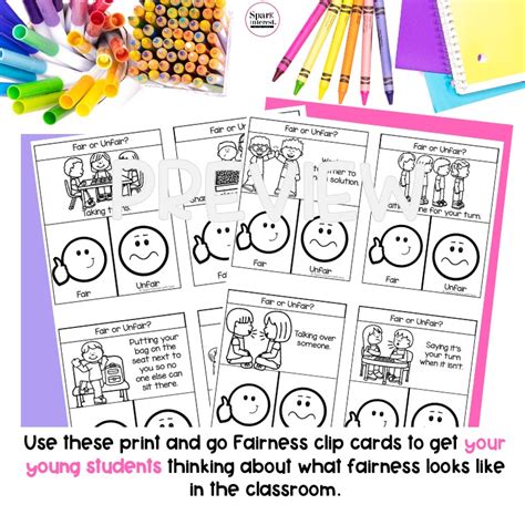 Fairness Clip Cards | Made By Teachers