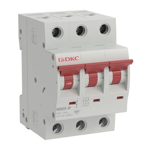 Автоматический выключатель YON max MD63S 63A тип C 3P DKC (автомат ...