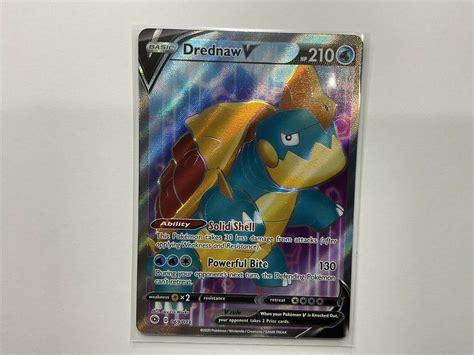 069 073 Drednaw V Full Art Ultra Rare Champions Path Pokemon NM