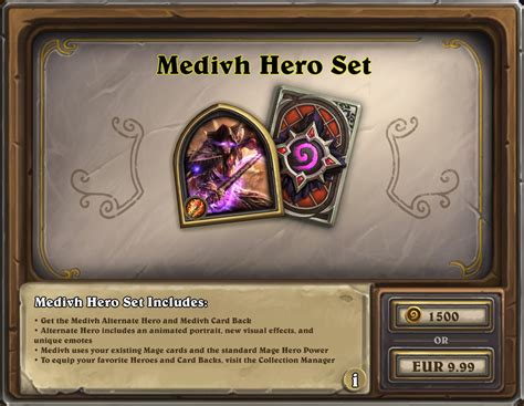 Gone Soon Medivh Hero Portrait For The Hoard Card Back Available In