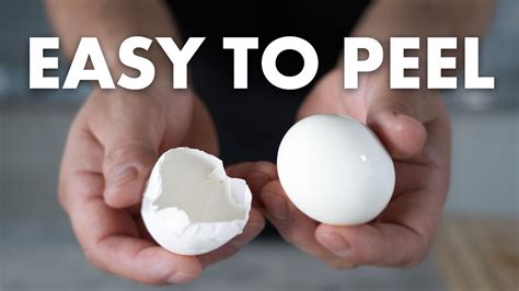 Easiest Way To Peel Hard Boiled Eggs Shell Youtube