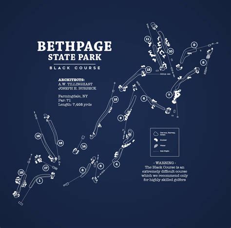 Bethpage State Park Black Course Map Digital Download - Etsy