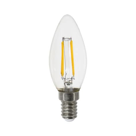 Lâmpada LED Vela Lisa Filamento E14 2400K 4W Bivolt Opus OPS 31835