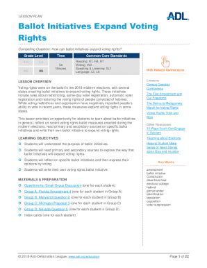 Fillable Online Lesson Plan The Expansion Of Voting In The United