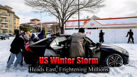 US Winter Storm Heads East Frightening Millions YouTube