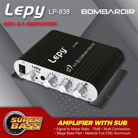 Amplifier Lepy Lp Mini Stereo Audio Lazada Indonesia