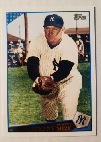 Johnny Mize Topps Update Sp Uh New York Yankees Ebay