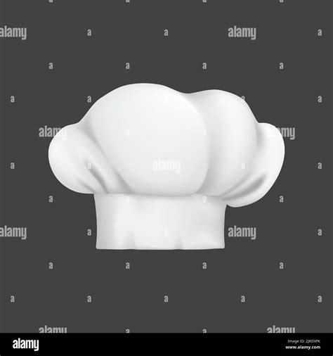 Realistic Chef Hat Cook Cap And Baker Toque 3d White Chef Hat