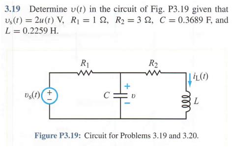 Solved Determine Upsilon T In The Circuit Of Fig P3 19