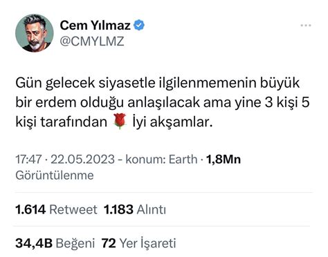 Ersin Çelik on Twitter Gemiyi önce Cem Yılmaz terk etti Konserler