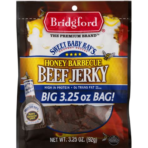 Bridgford Sweet Baby Ray S Beef Jerky Honey Barbecue 3 25 Oz Instacart