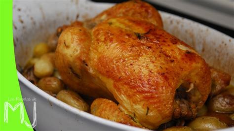 Pollo Al Horno Con Tomillo Y Romero La Receta M S F Cil Youtube