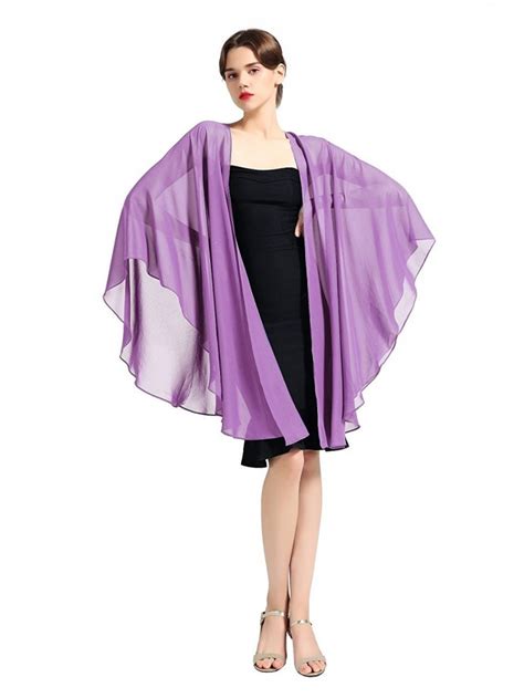 Chiffon Shawl Bridal Wedding Wrap Long Evening Scarves Scarf 25 Colors Violet Cm184t7i25l