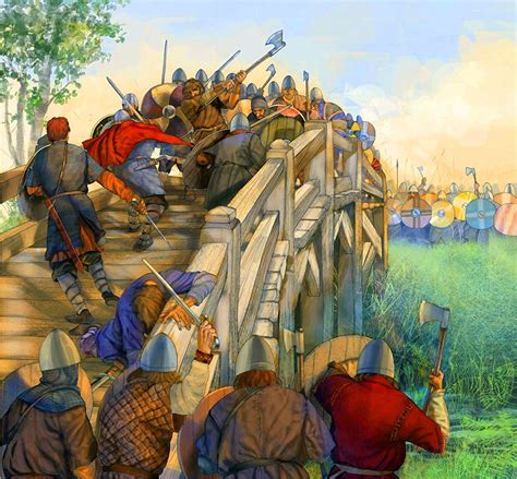 The battle of Stamford bridge in 1066. | Medieval history, Scandinavian history, Ancient warfare