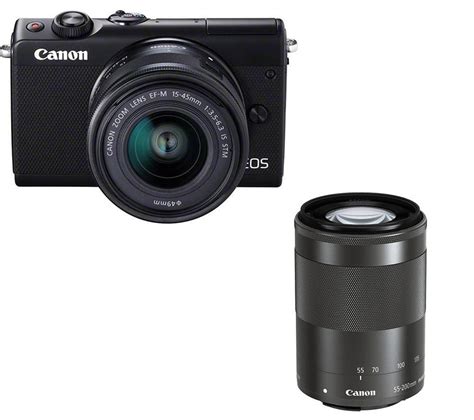 CANON EOS M100 Mirrorless Camera with EF-M 15-45 mm & 55-200 mm f/3.5-6.3 Lens Review