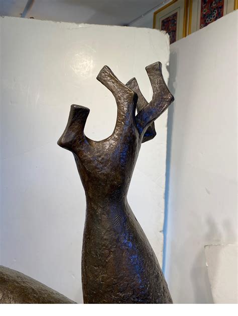 Monumental Patinated Bronze Abstract Sculpture of a Female Nude by Byron Gálvez For Sale at 1stDibs