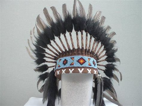 Indian Chic Natural Colour Feather Headdress By Theworldoffeathers 90