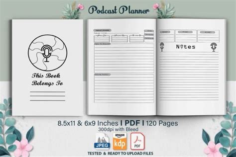 Podcast Planner KDP Interior Graphic By Orthi Creative Fabrica