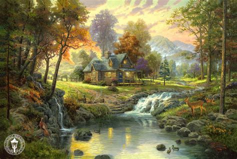 15 Mind Blowing Disney Paintings By Thomas Kinkade The Painter Of