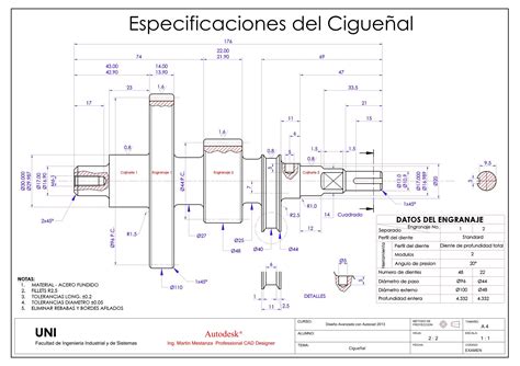 Examen Autocad Nivel Iii Dibujo Tecnico Ejercicios Dibujo Mecanico Y